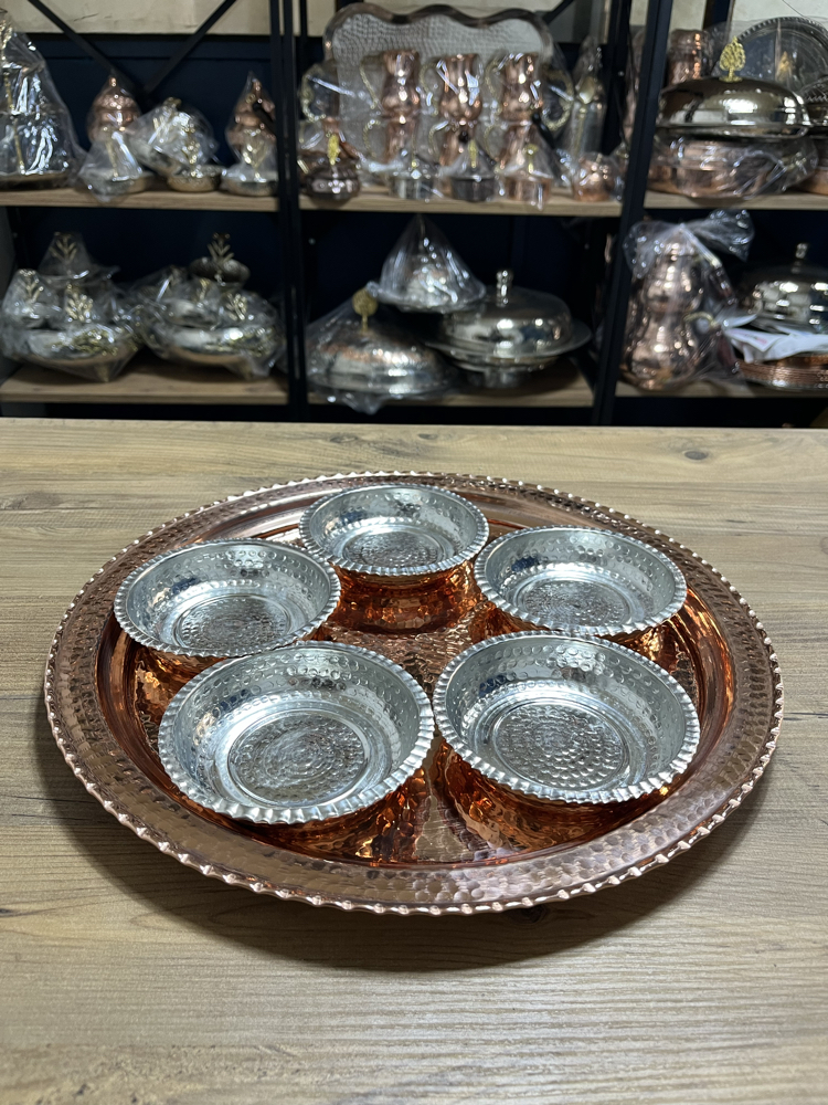 Bakır Kahvaltı Seti