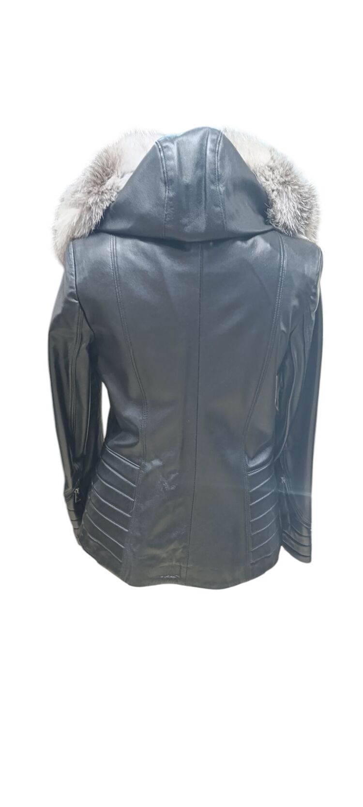 KADIN SİYAH SPOR DERİ CEKET MODEL NO BR1