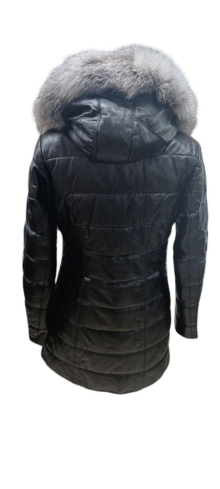 KADIN SİYAH DEFNE MODEL DERİ MONT
