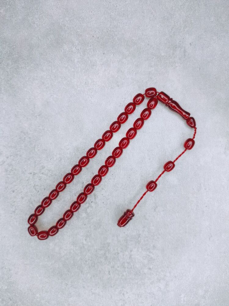 Bilek Boy Ateş Kehribar Tesbih