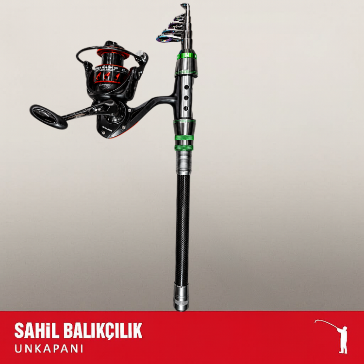 SAHİL BALIKÇILIK UNKAPANI ZÜMRÜT ÇELİĞİ 210 CM SET KAMPANYASI