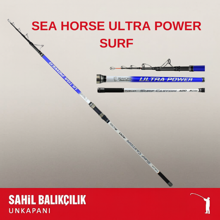 SEA HORSE ULTRA POWER 420 CM - 100 300 GR ATARLI SURF KAMIŞ