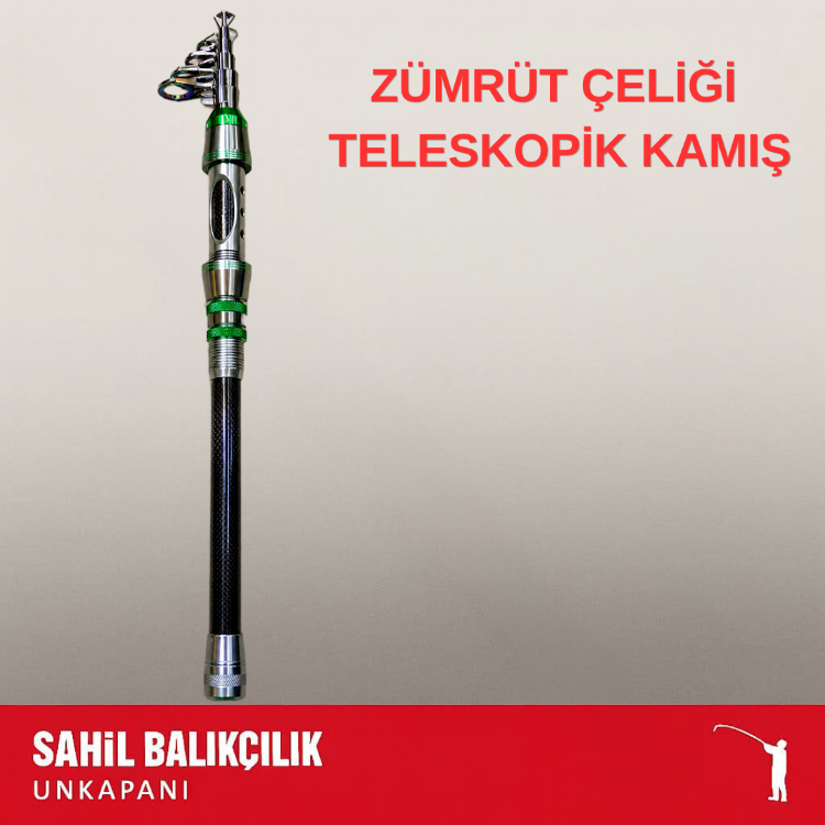 ZÜMRÜT ÇELİĞİ 210 / 240 cm TELESKOPİK KAMIŞ