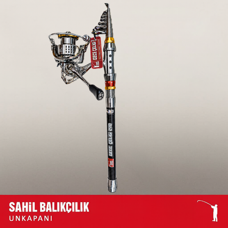SAHİL BALIKÇILIK UNKAPANI GECE ÇELİĞİ 270 CM SET KAMPANYASI IV