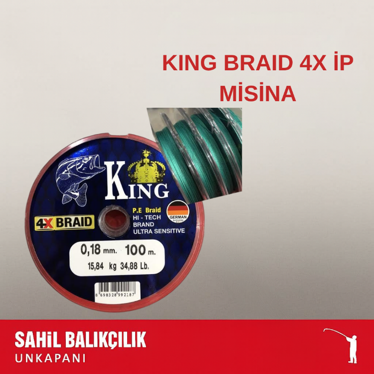KING BRAID 4X İP MİSİNA