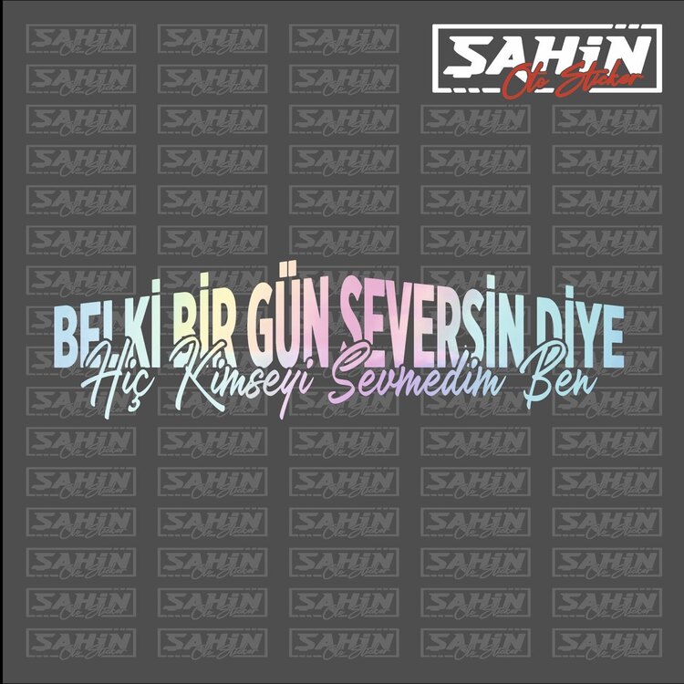 Belki Bir Gün Seversin Diye Hiç Kimseyi Sevmedim Ben