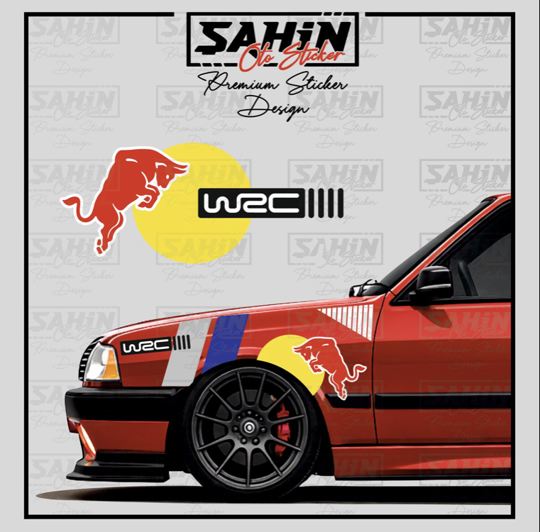 RedBull WRC Ön Çamurluk Sticker Set