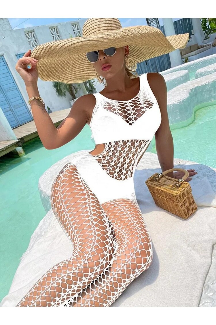 Kadın Seksi Fantazi File Çorabı Utra Esnek Büyük Beden Uygun