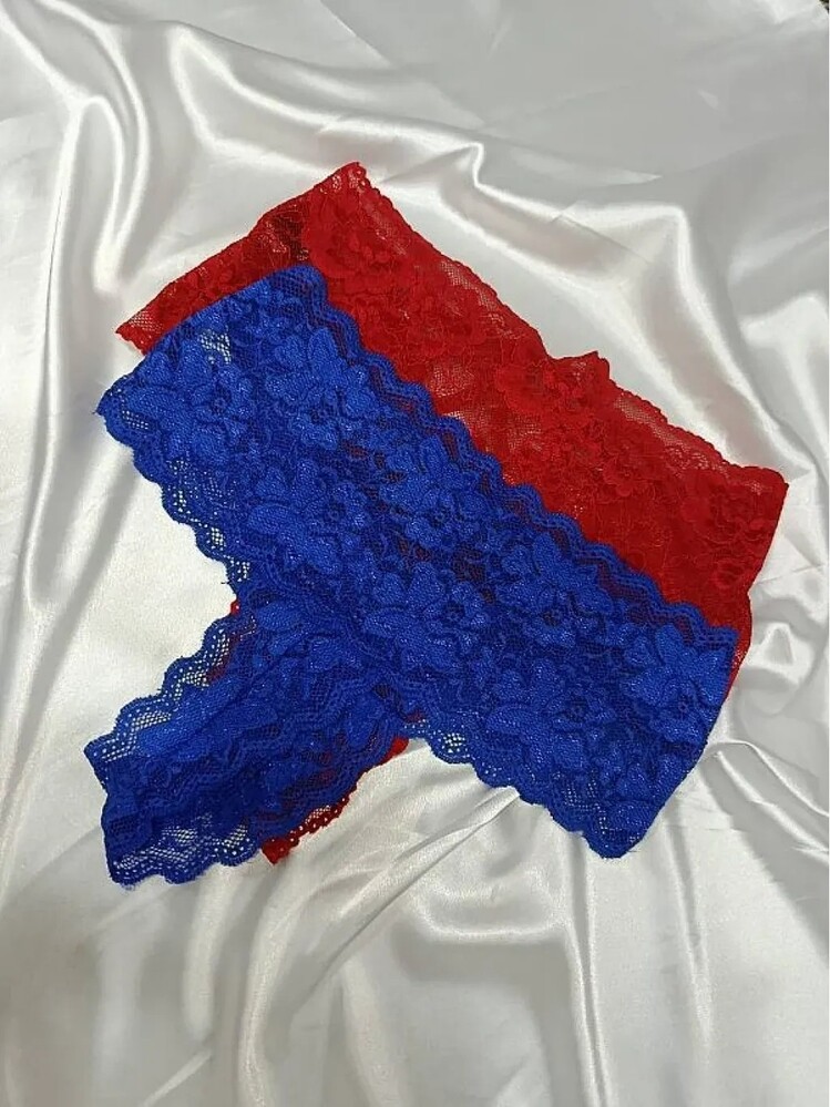 Çapraz Bantlı Dantelli Yüksek Bel Tanga V6102