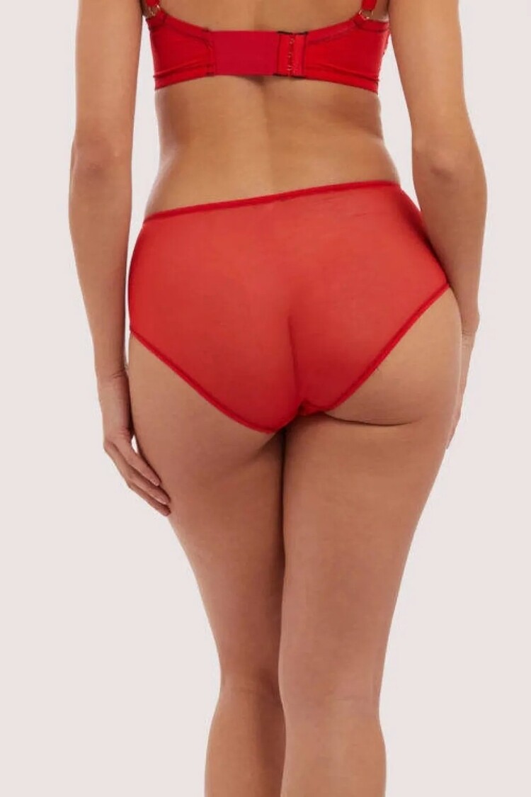 Dantelli Şerit Detaylı String Külot V6200