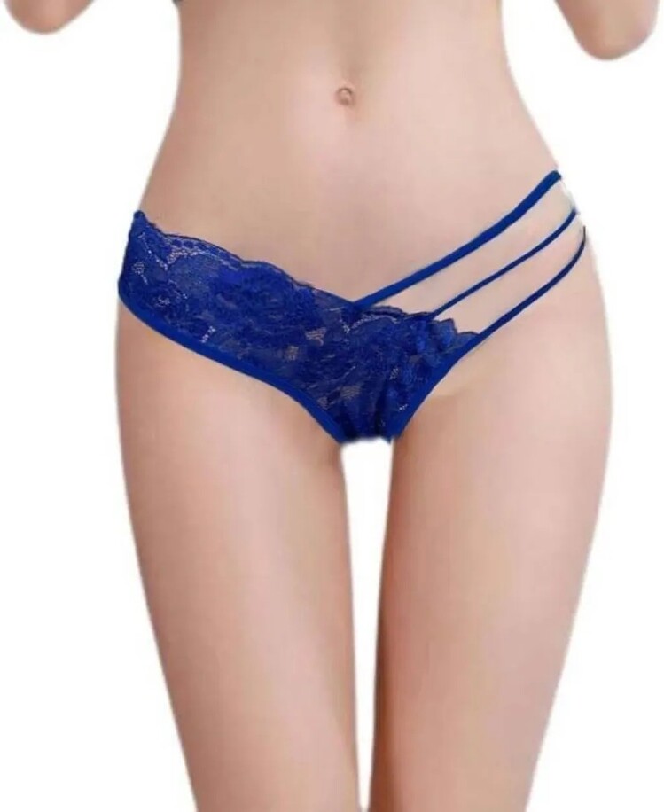Dantelli Şerit Detaylı String Külot V6200