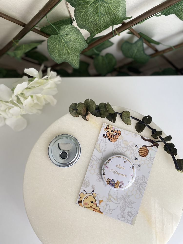  kız bebek açacak buton magnet 