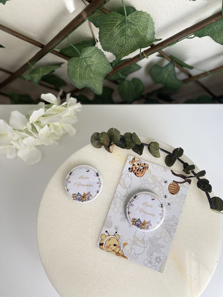  kız bebek açacak buton magnet 