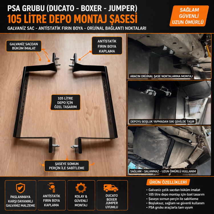 PSA grubu alt depo montaj ayağı