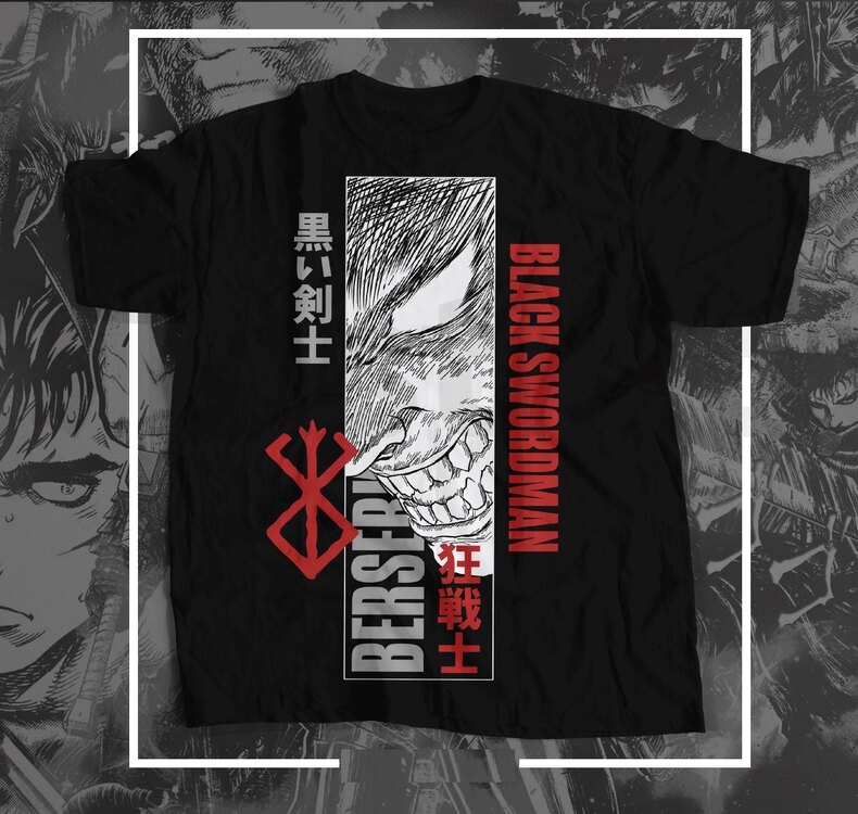 Berserk baskılı Tshirt