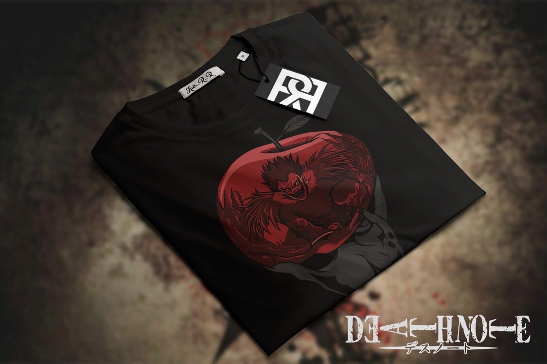 DEATH NOTE baskılı Tişört