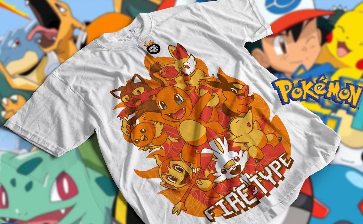 FIRETYPE POKEMON Unisex T-Shirt