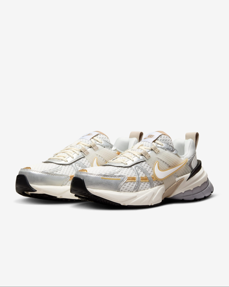 Nike V2K Run Khaki Metallic Silver