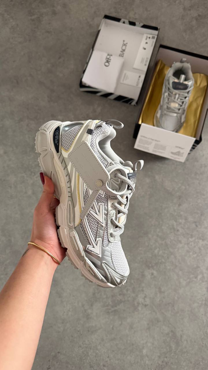 Off White Men “PREMİUM” Silver White