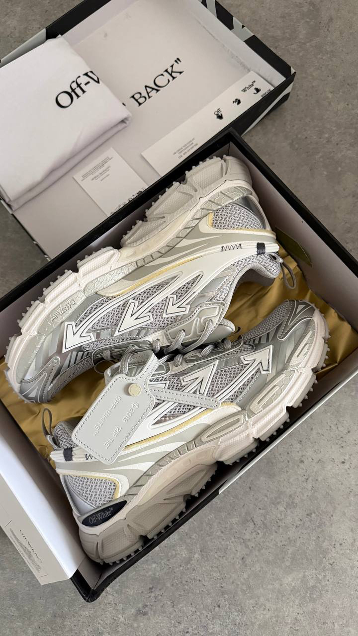 Off White Men “PREMİUM” Silver White