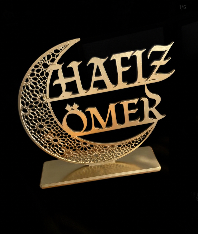 İsme Özel Hafız Yazılı Masaüstü İsimlik