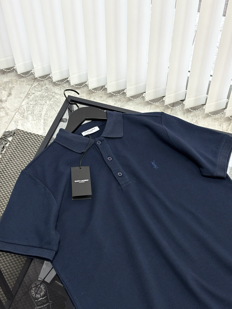 SAINT LAURENT Premium Polo Yaka Tshirt