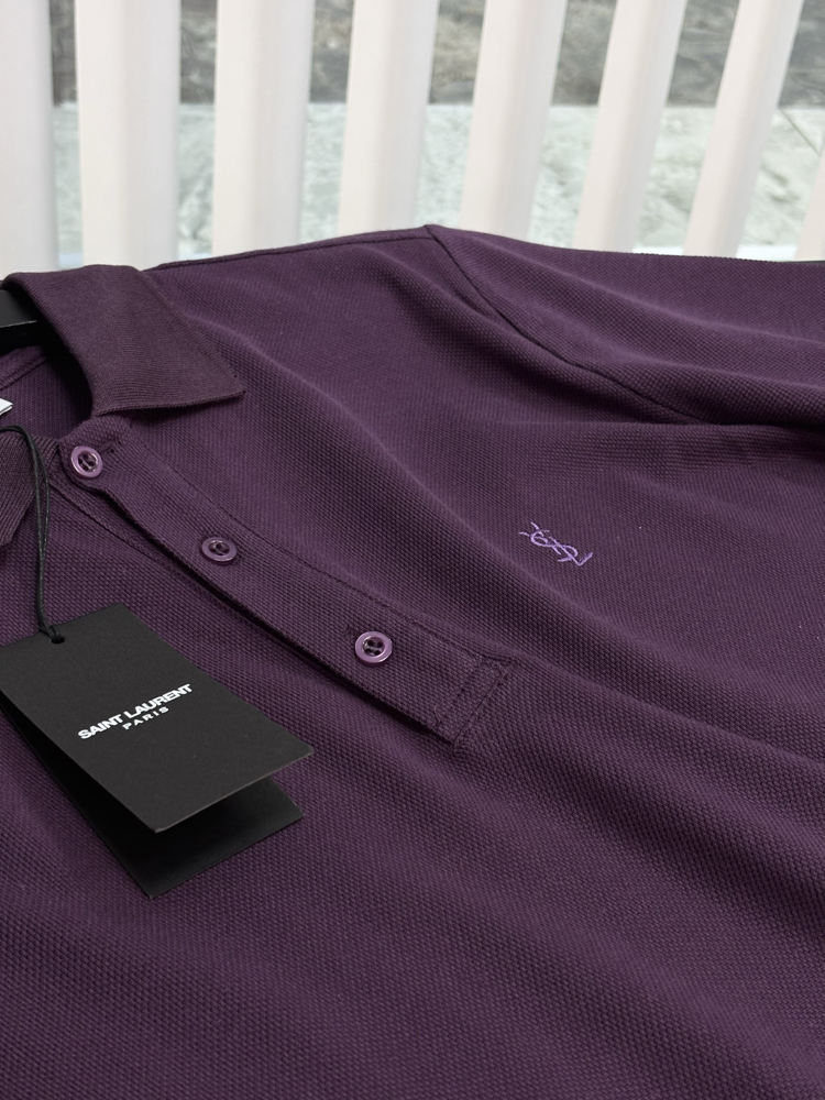 SAINT LAURENT Premium Polo Yaka Tshirt 