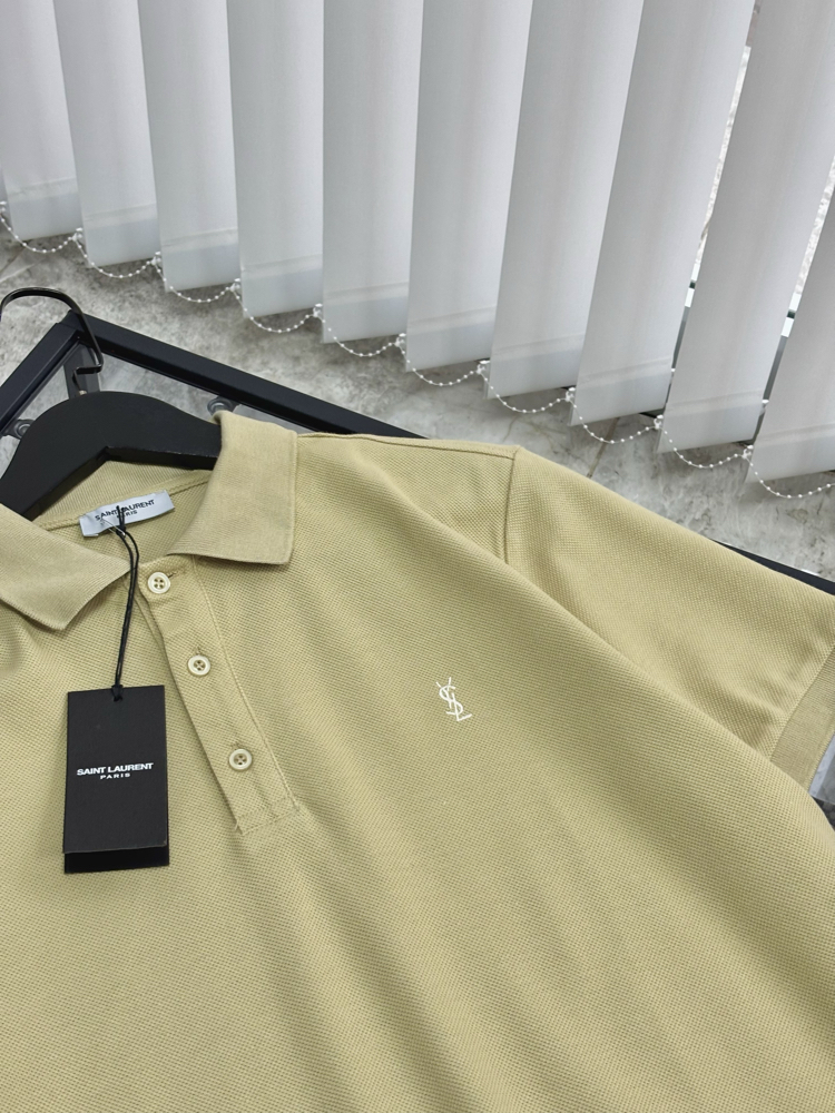 SAINT LAURENT Premium Polo Yaka Tshirt