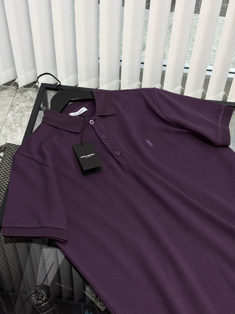 SAINT LAURENT Premium Polo Yaka Tshirt 