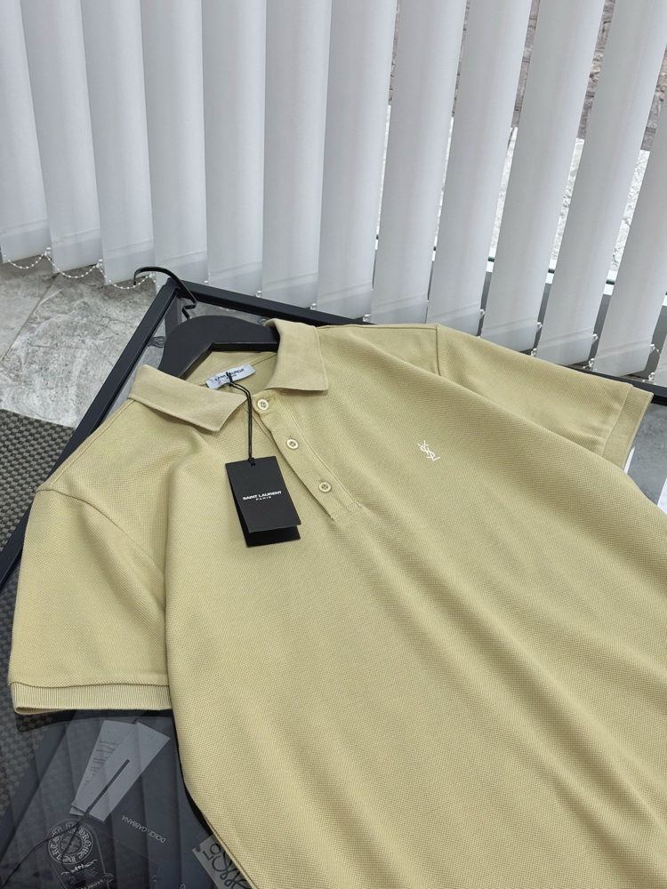 SAINT LAURENT Premium Polo Yaka Tshirt