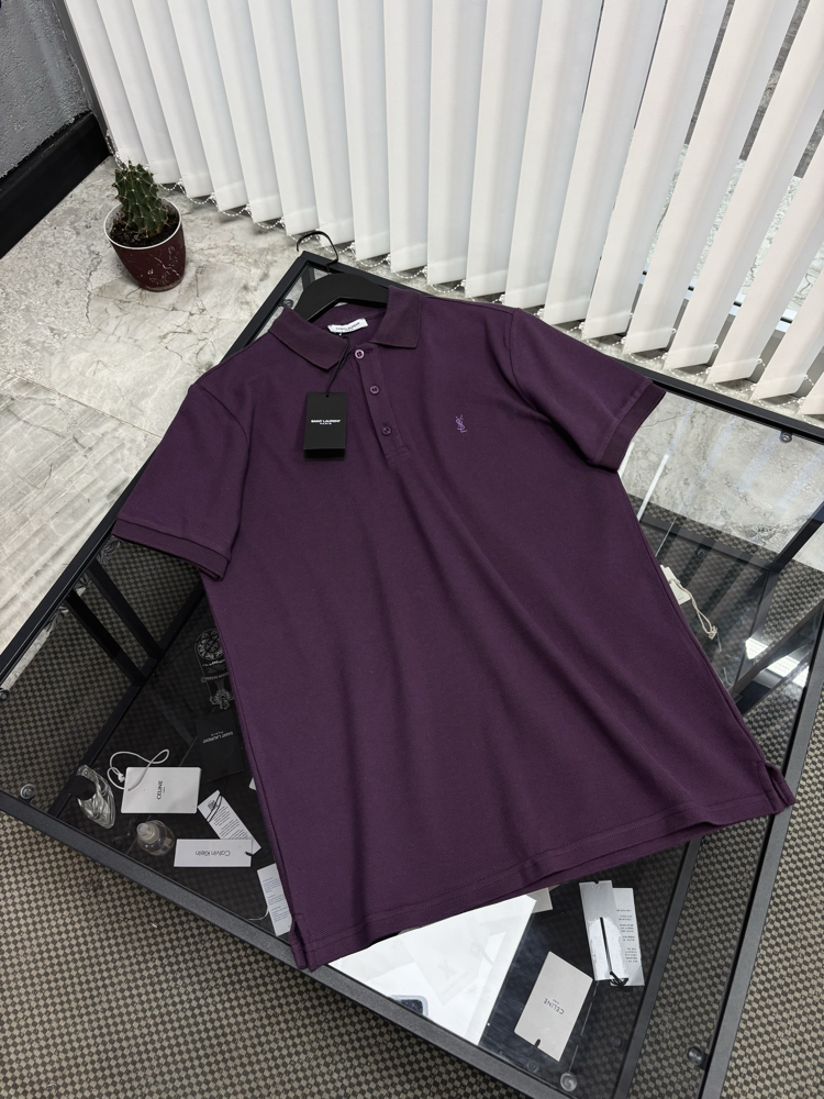 SAINT LAURENT Premium Polo Yaka Tshirt 