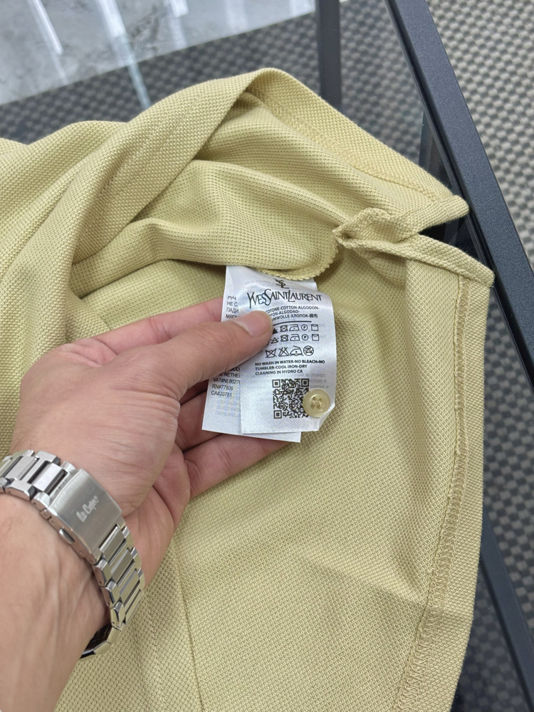 SAINT LAURENT Premium Polo Yaka Tshirt