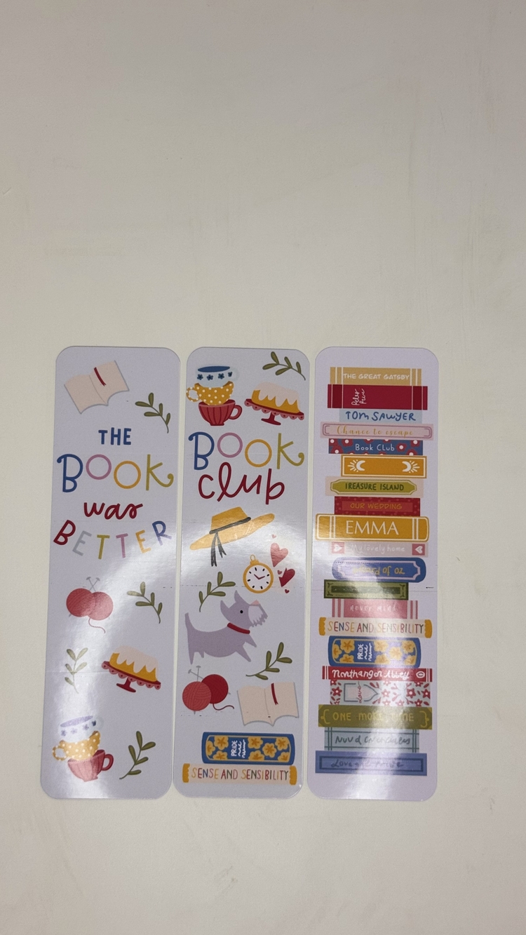Pastel Kitap Ayracı üçlü set