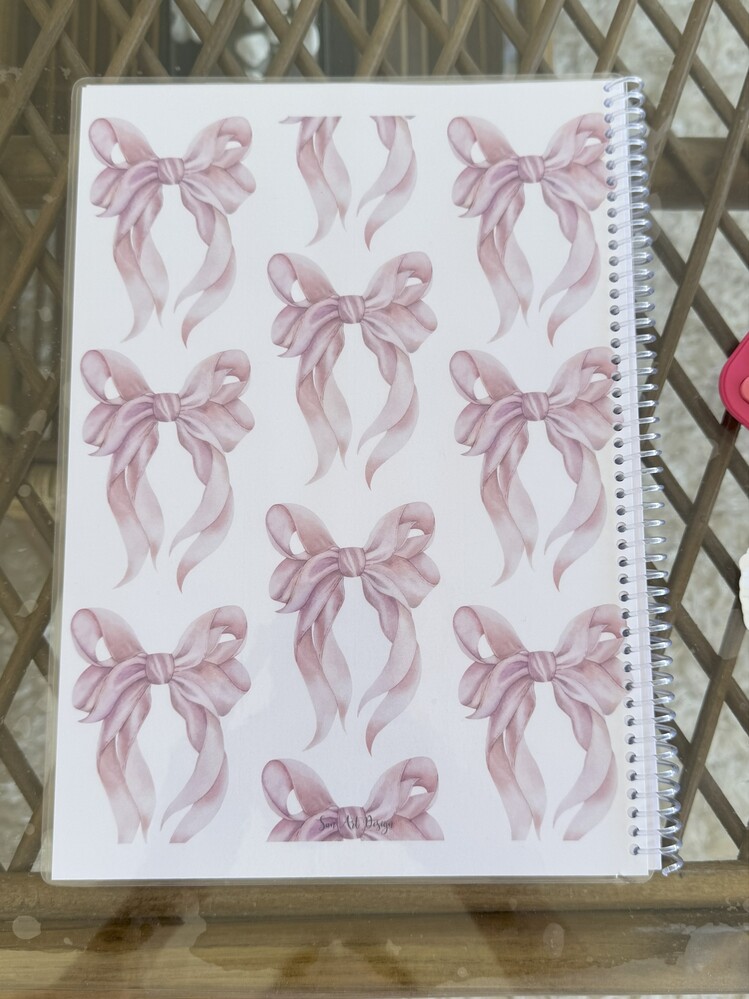 DEFTER  BASKI - HAFTALIK PLANLAYICI KURDELA TEMALI DEFTER 54SYF