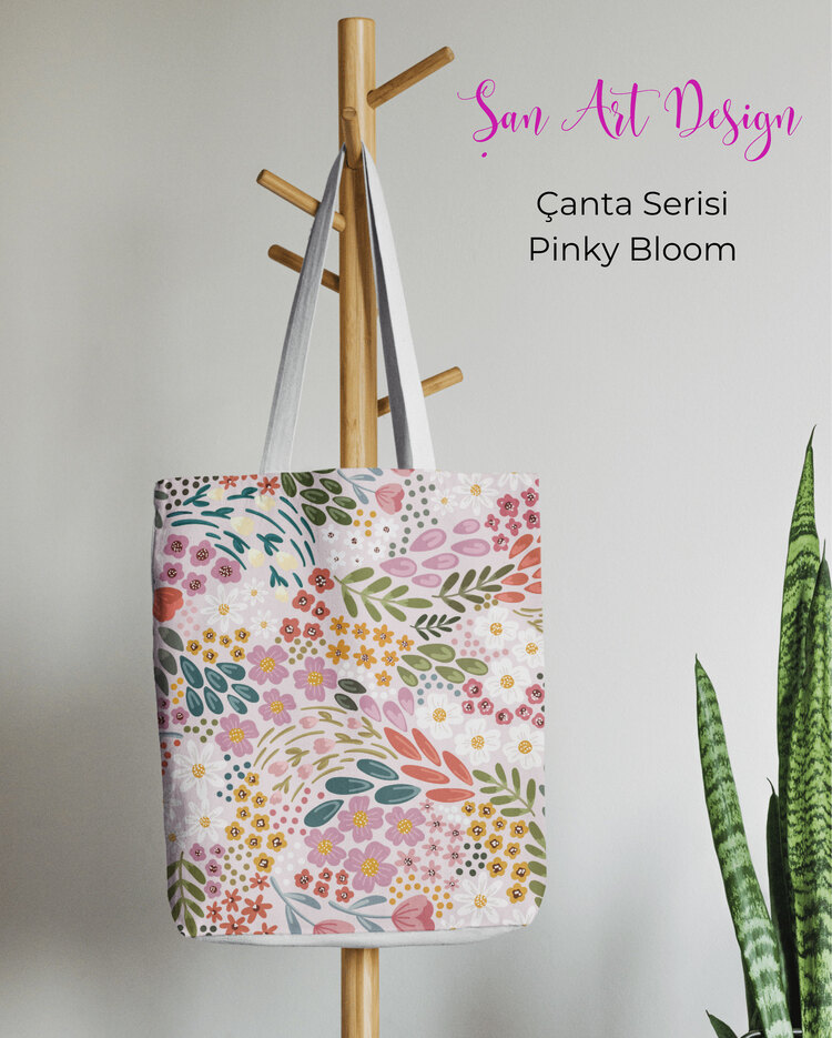 Tote Çanta Pinky Bloom