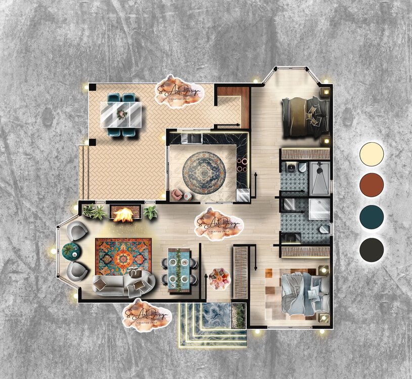 RENDER SERİSİ - 3 ODA