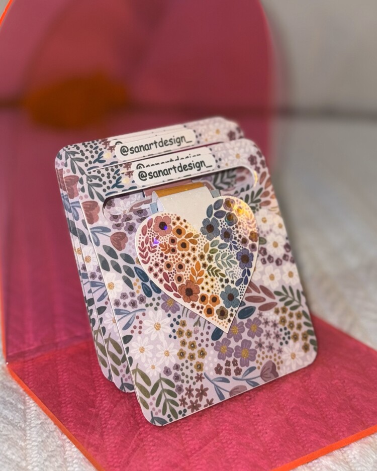 KALP TEMALI Manyetik Kitap Ayracı