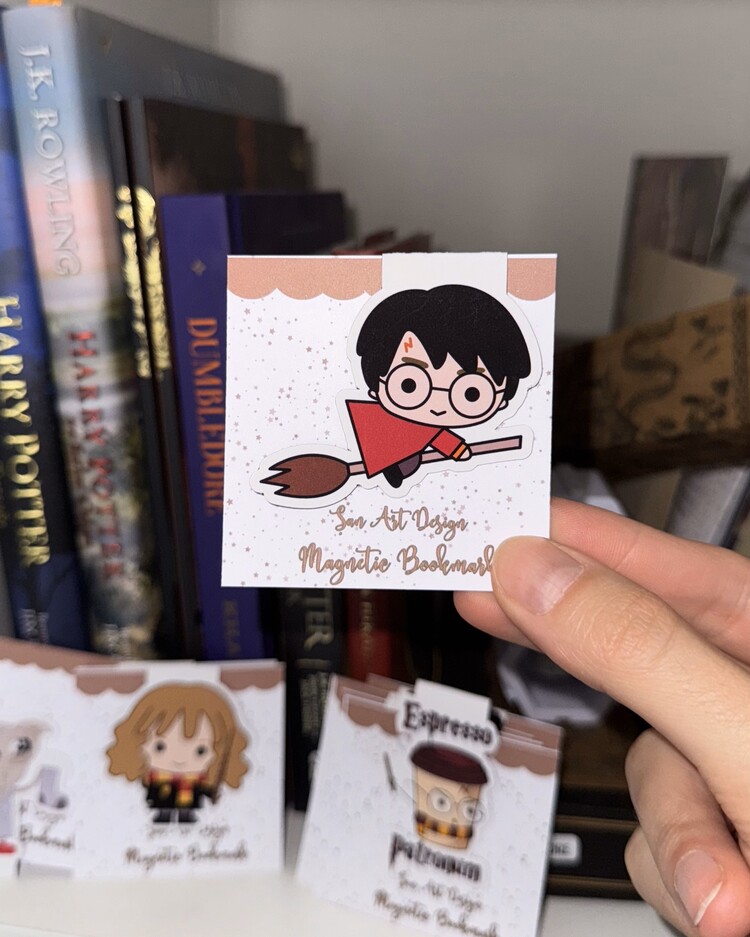HARRY POTTER TEMALI Manyetik Kitap Ayracı 3 ADET