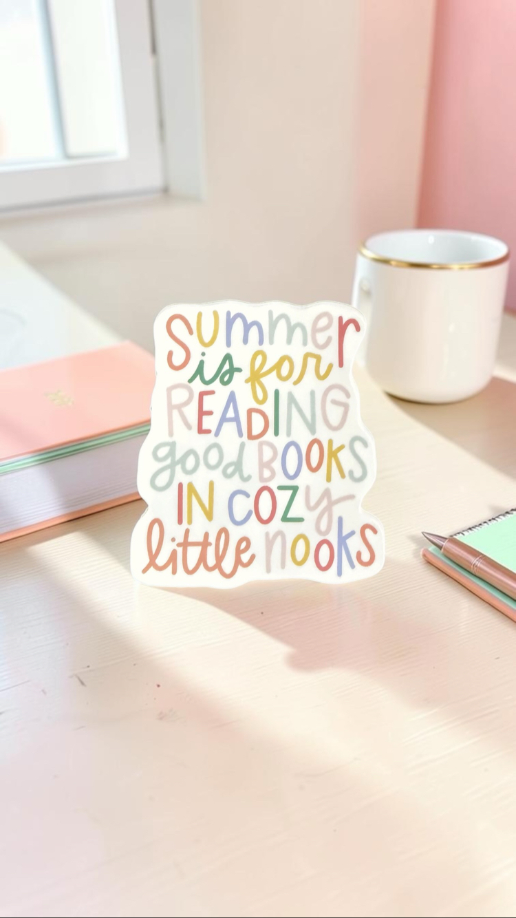 Summer Sticker - Parlak Plastik - Tekli