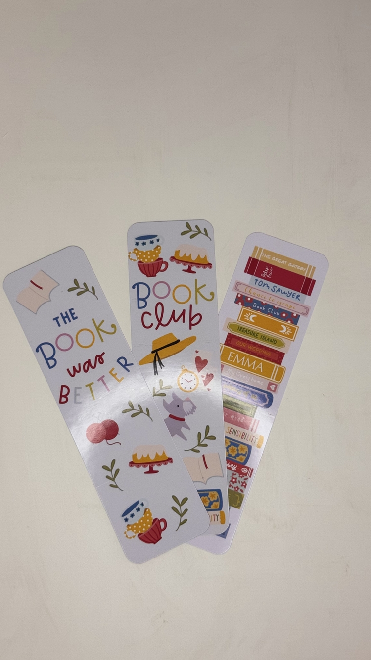 Pastel Kitap Ayracı üçlü set