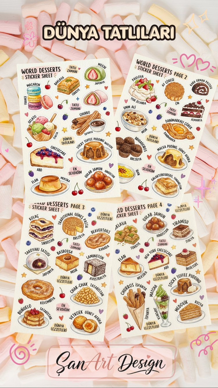 Dünya Tatlıları  4lü set
