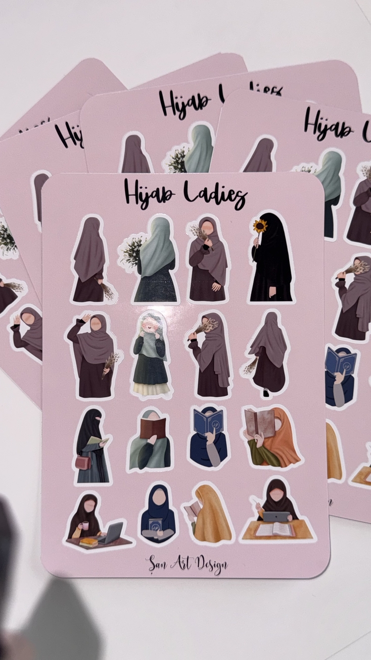 Hijab ladies sticker