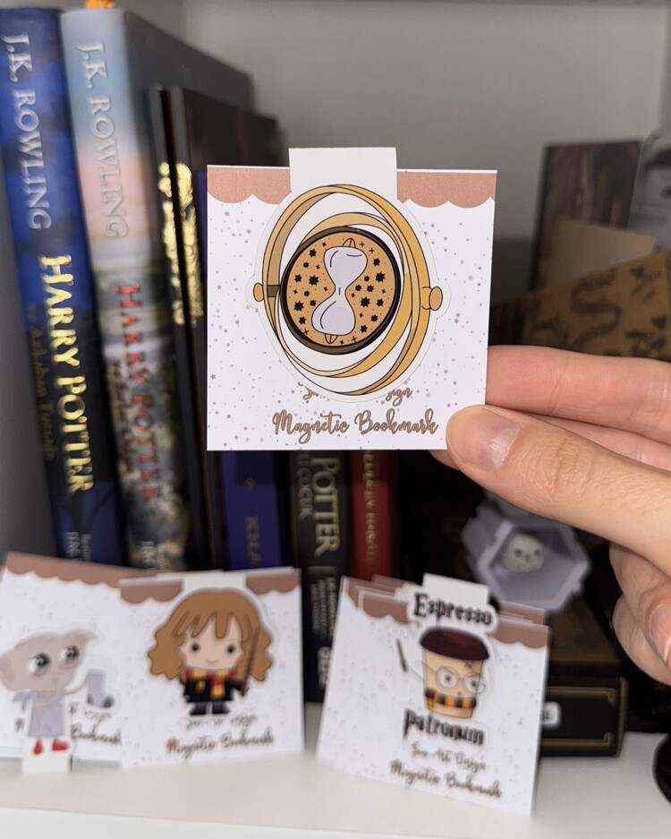 HARRY POTTER TEMALI Manyetik Kitap Ayracı 3 ADET