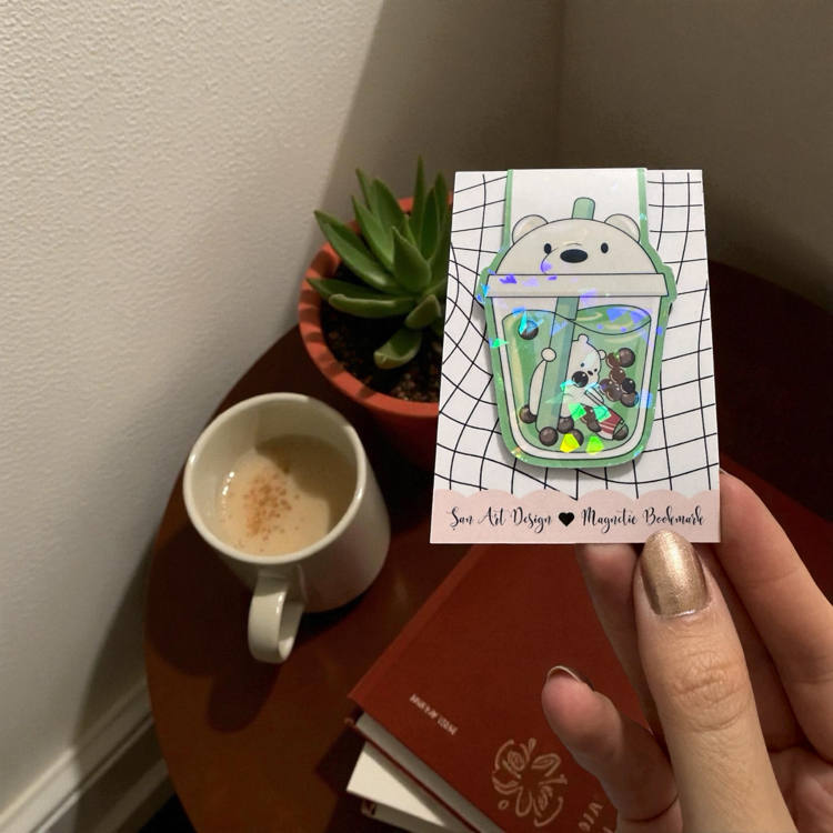 Bubble tea sticker seti 3lü