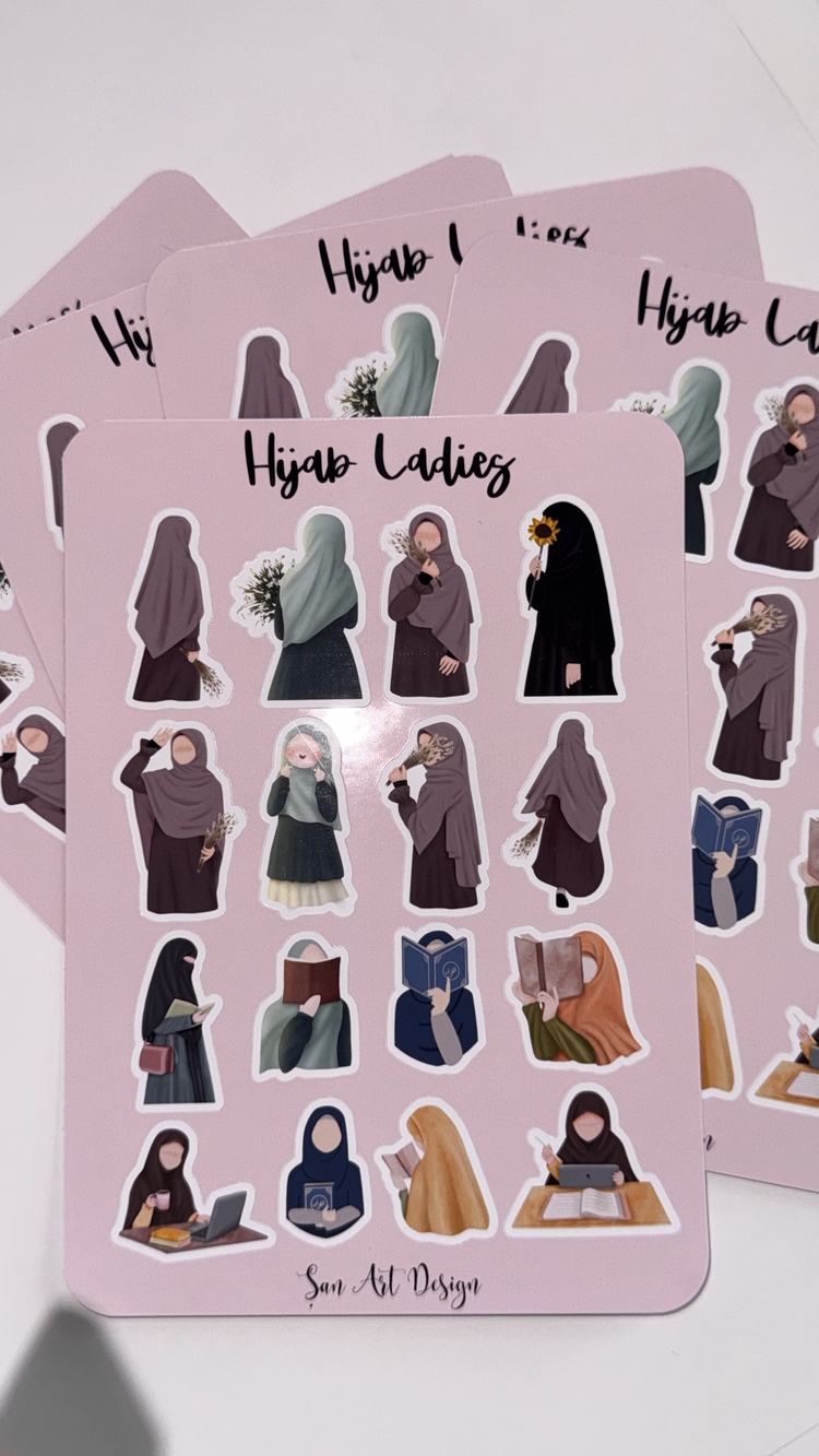 Hijab ladies sticker