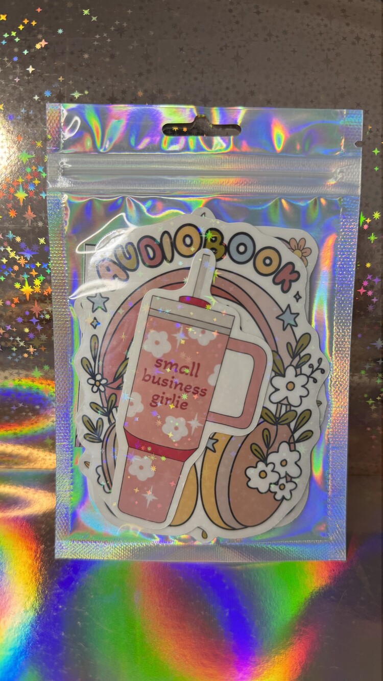 Holografik Parlak Sticker Seti
