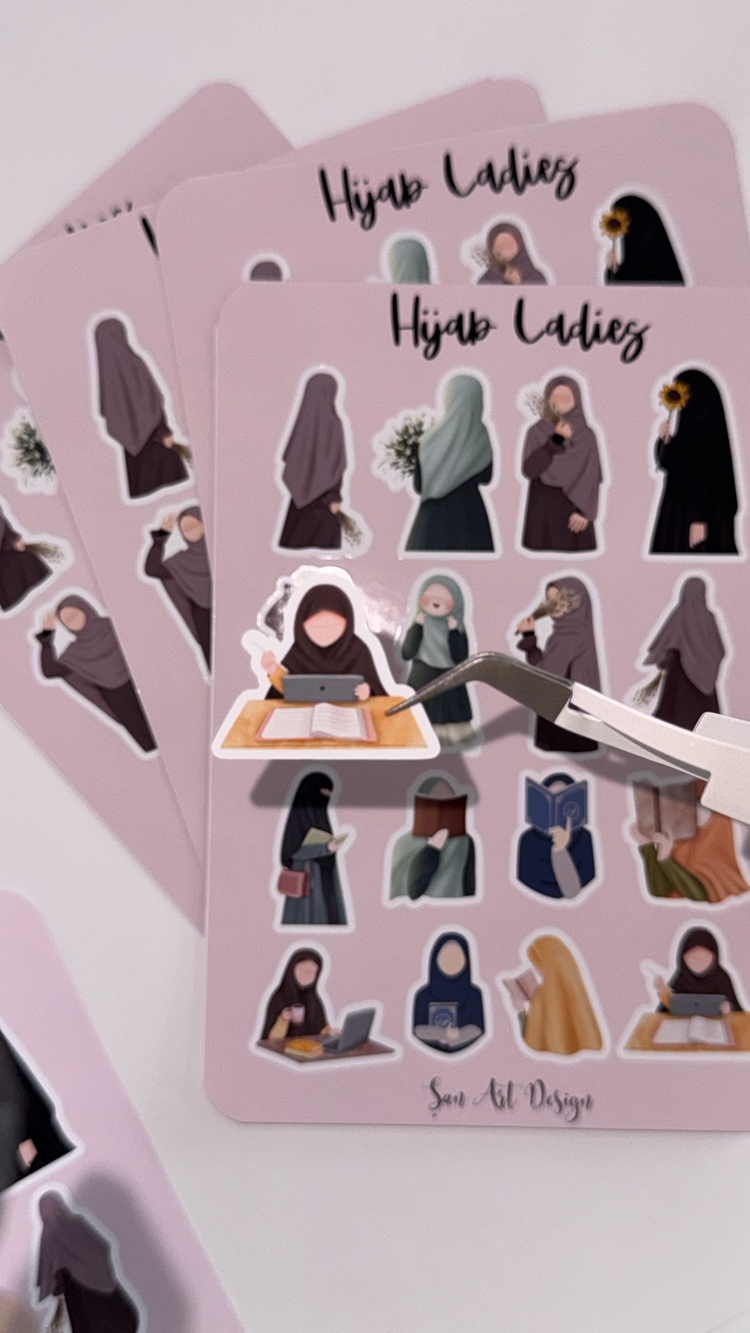 Hijab ladies sticker