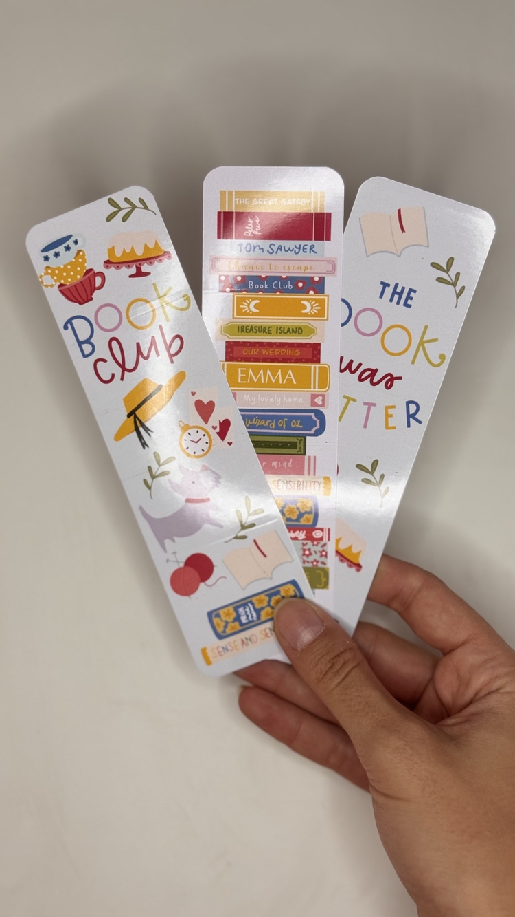 Pastel Kitap Ayracı üçlü set