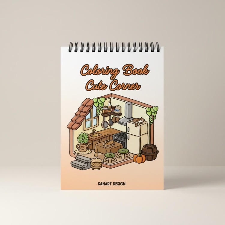 CUTE CORNER - BOYAMA KİTABI
