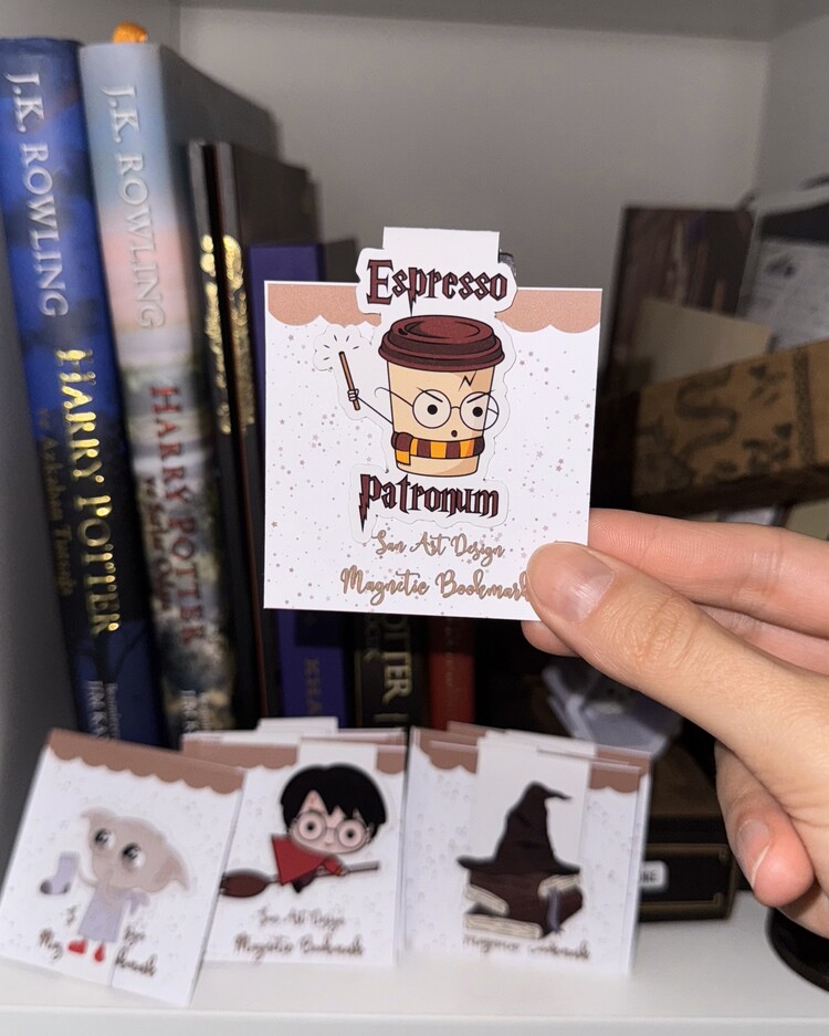 HARRY POTTER TEMALI Manyetik Kitap Ayracı 3 ADET